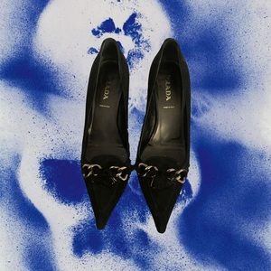 PRADA Vintage Black Kitten Heels